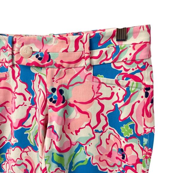 Lilly Pulitzer Capri Pants Size 0 Lucky Charm Floral - Picture 8 of 12